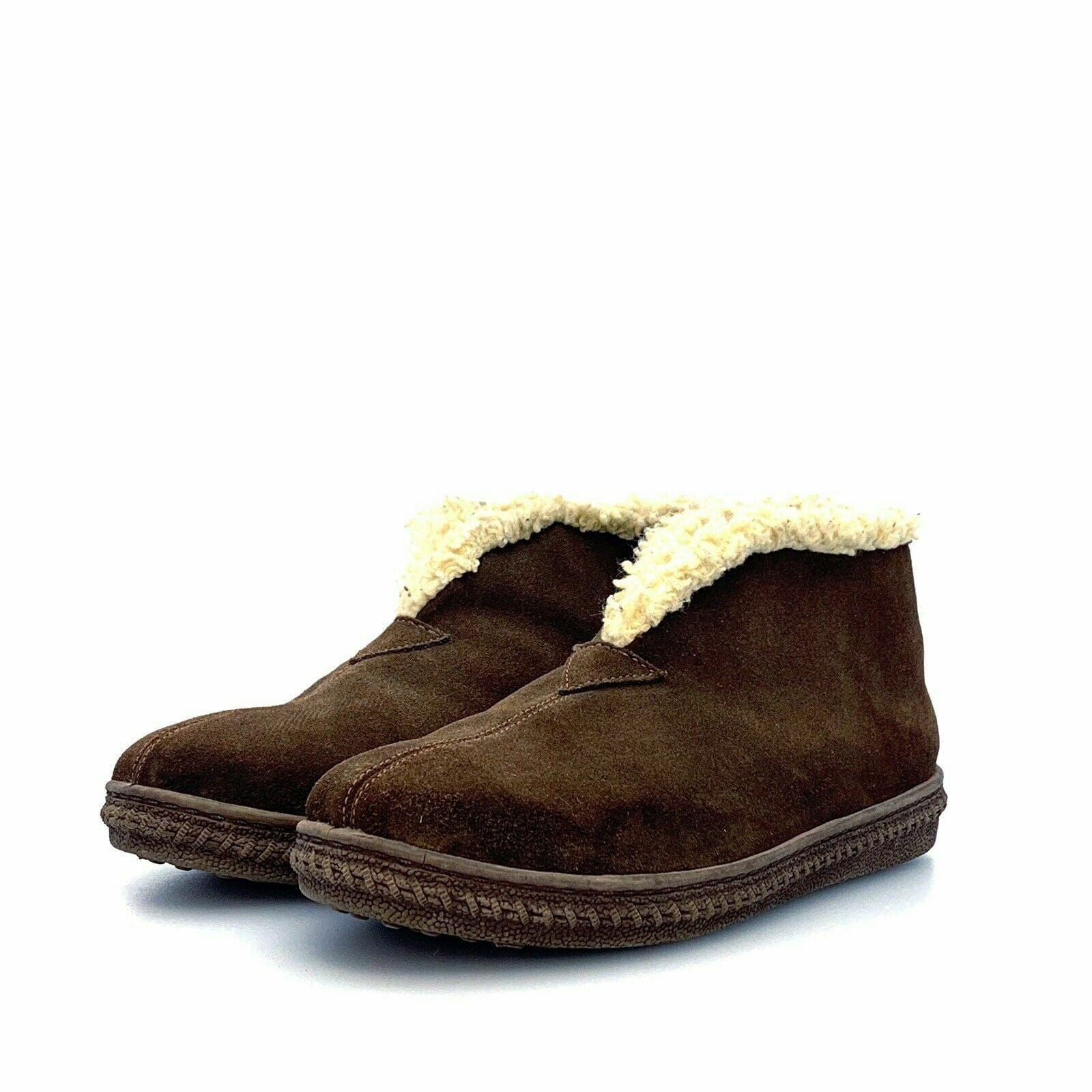 Cozy Laguna Ankle Boots Brown Faux Fur Slip On Shoes Size 8 -  | Buy at Parsimony Shoppes