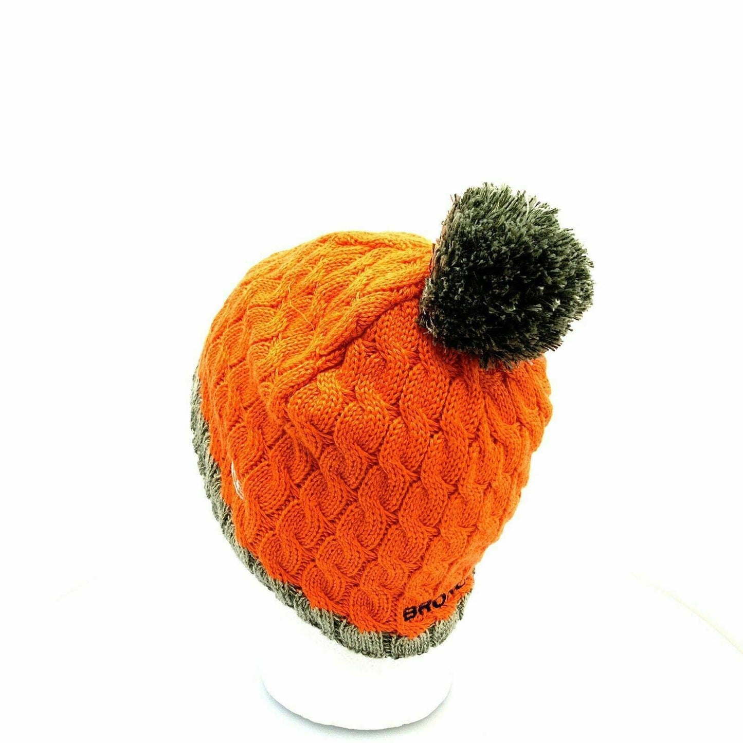 Cozy New Era Womens Cable Knit Fleece Lined Cap - Denver Broncos - OSFA - Orange - Very Good -  | Buy at Parsimony Shoppes