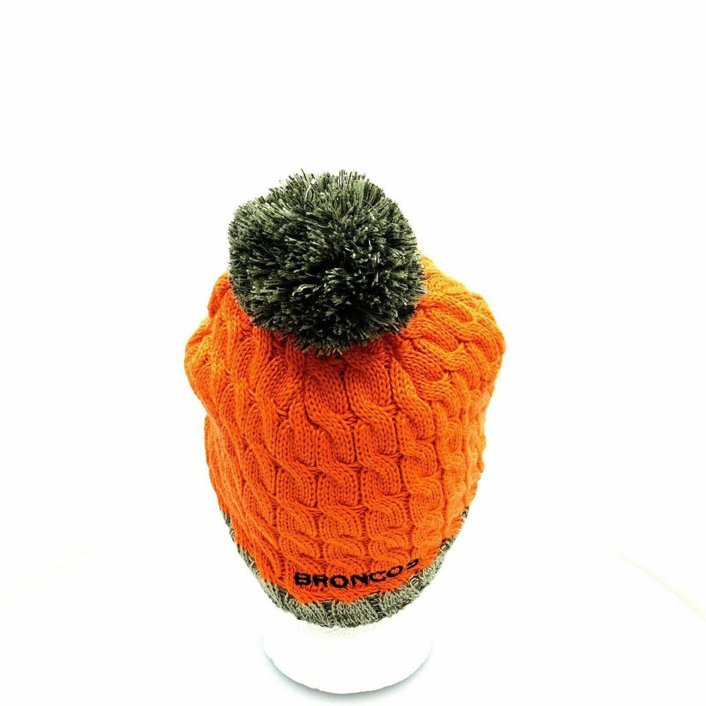 Cozy New Era Womens Cable Knit Fleece Lined Cap - Denver Broncos - OSFA - Orange - Very Good -  | Buy at Parsimony Shoppes