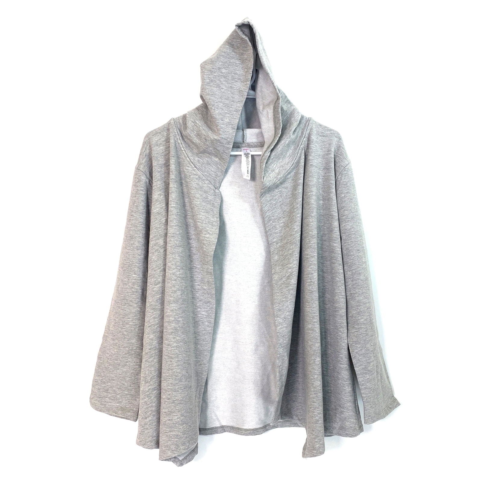 Cozy Vogo Womens Heather Gray Cardigan Hoodie Sweatshirt L Long Sleeve -  | Buy at Parsimony Shoppes