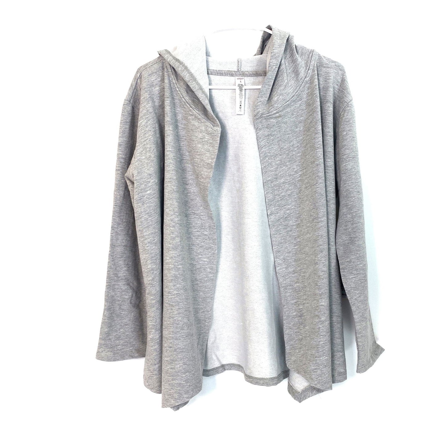 Cozy Vogo Womens Heather Gray Cardigan Hoodie Sweatshirt L Long Sleeve -  | Buy at Parsimony Shoppes