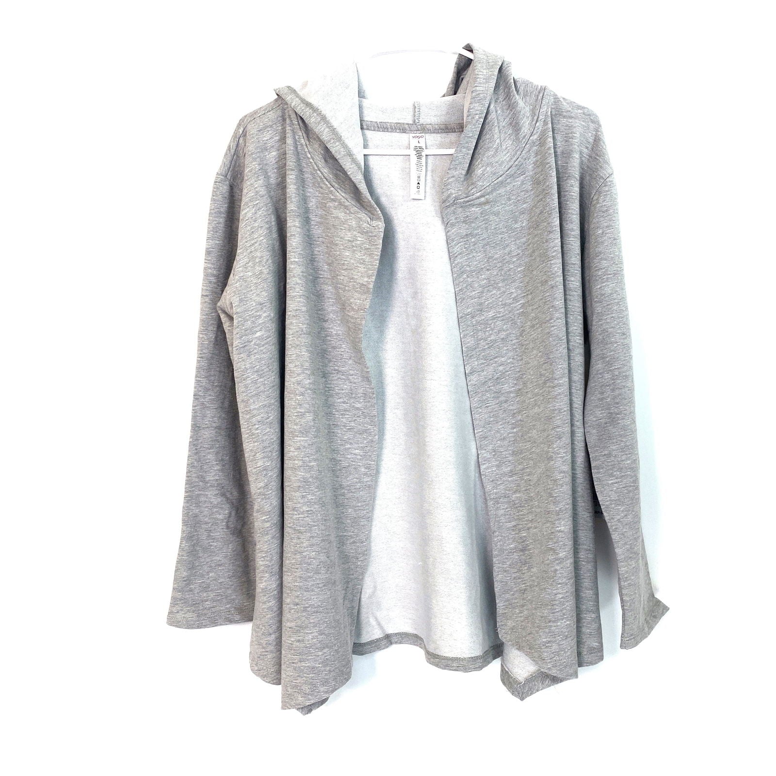 Cozy Vogo Womens Heather Gray Cardigan Hoodie Sweatshirt L Long Sleeve -  | Buy at Parsimony Shoppes