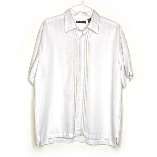 Cubavera Mens XL Cuban Embroidered Button-Up S/s Shirt Pre-Owned -  | Buy at Parsimony Shoppes