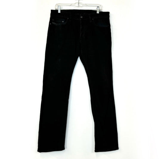 Diesel | Mens SAFADO Regular Slim Straight Jeans | Color: Black | Size: 33x32 | Pre-Owned