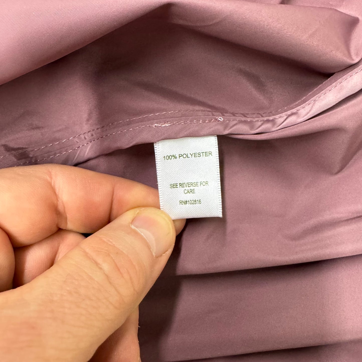 Garnet Hill | Hooded Dusty Rose Rain Resistant Jacket | Color: Mauve | Size 10