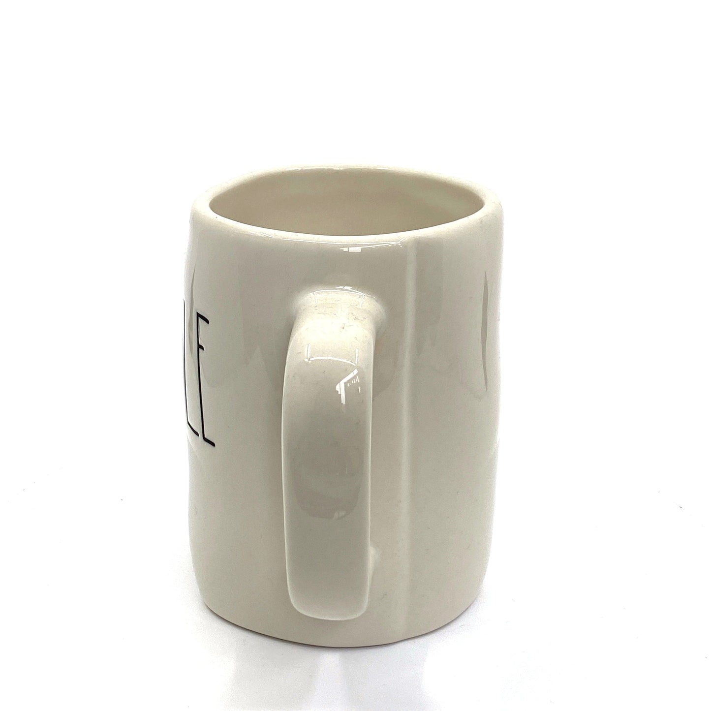 Rae Dunn Artisan Collection ‘GOBBLE’ Large Letter White Coffee Cup Mug By Magenta