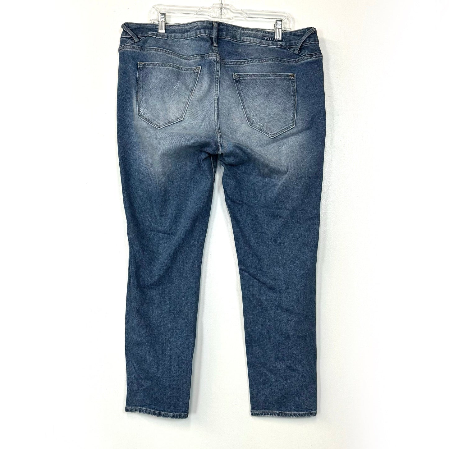 Vigoss | Womens The Thompson Tomboy Denim Jeans | Color: Blue | Size: 18/27