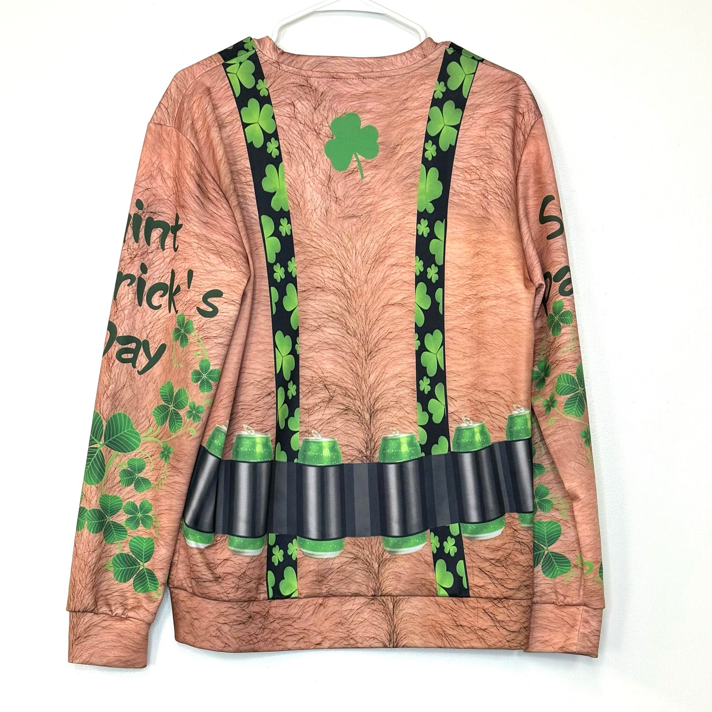 St. Patrick’s Day | Mens Novelty Pullover Sweatshirt | Color: Multicolor | Size: M | Pre-Owned