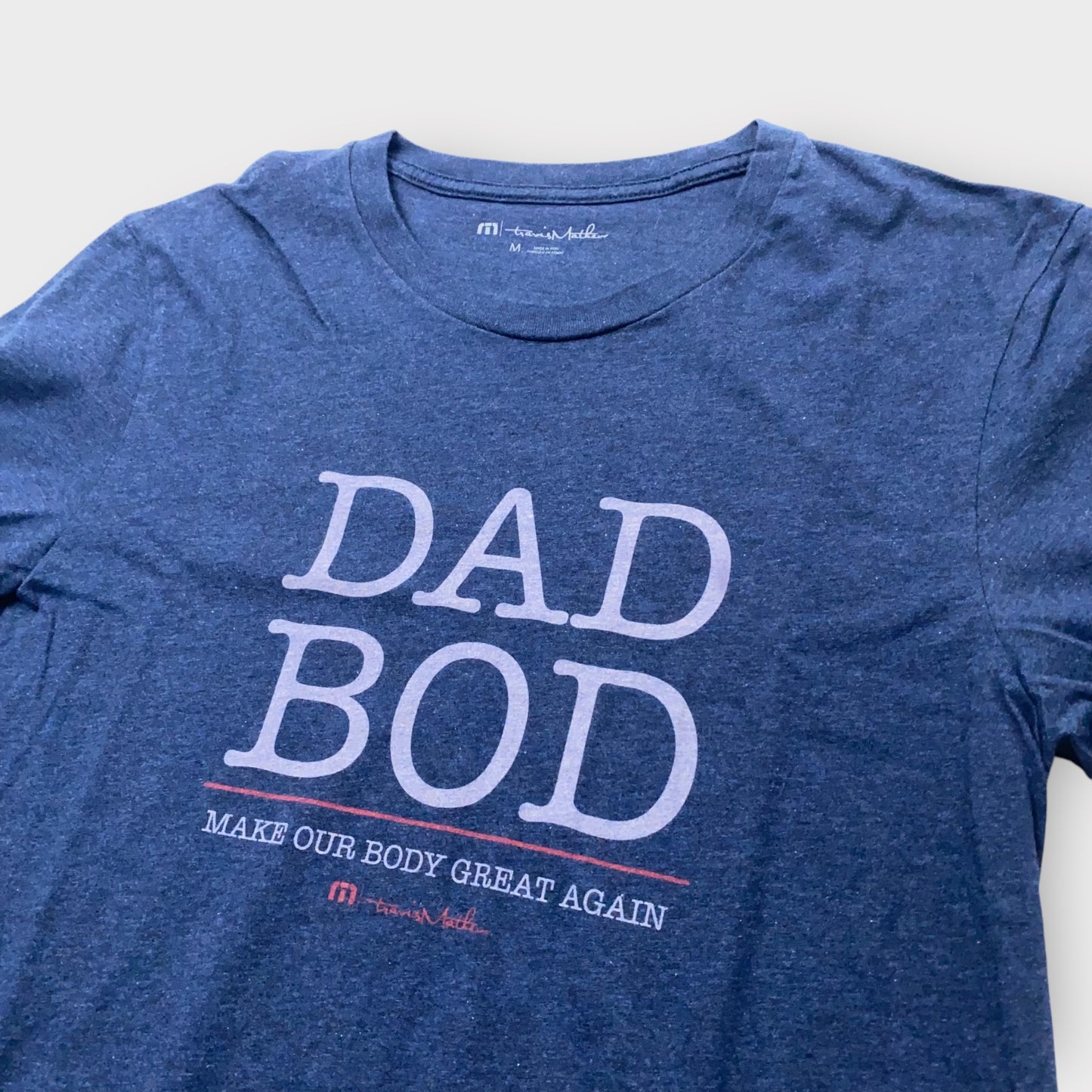 TravisMathew Men's Size M 'Dad Bod' Graphic T-Shirt