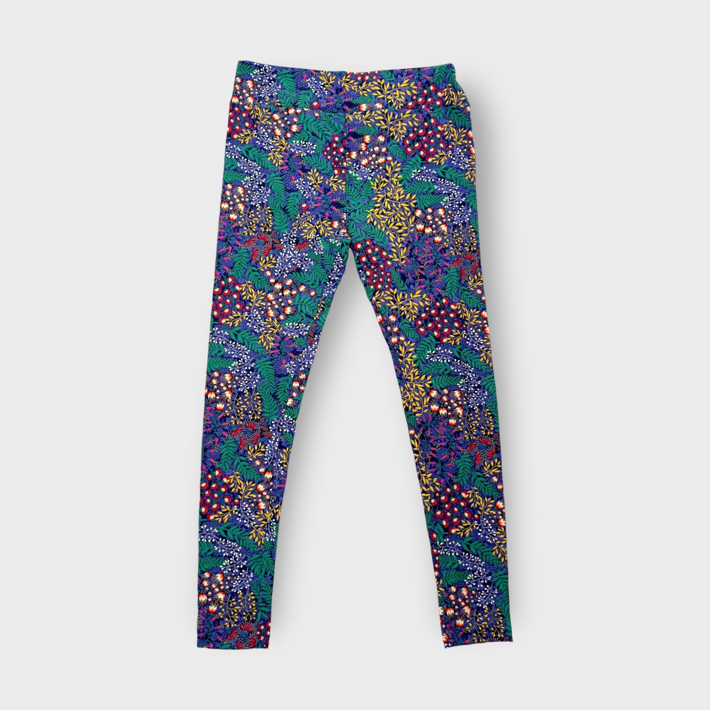 LuLaRoe Stretch Leggings | Tall & Curvy (12-18) | Colorful Floral Print | Cozy Everyday Wear | New