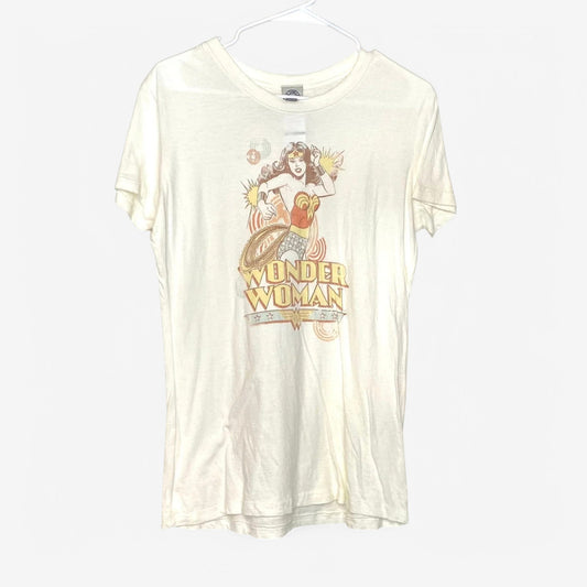 DC Comics Originals Women's "Wonder Woman" V-Neck T-Shirt - Size XL - Light Yellow