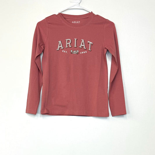 Ariat | Kids L/s Flora T-Shirt | Color: Dusty Rose | Size: M/10 | NWT