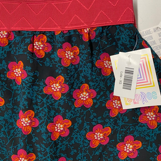 LuLaRoe | Womens Lined Floral Lined Skirt | Color: Pink/Blue | Size: XS | NWT