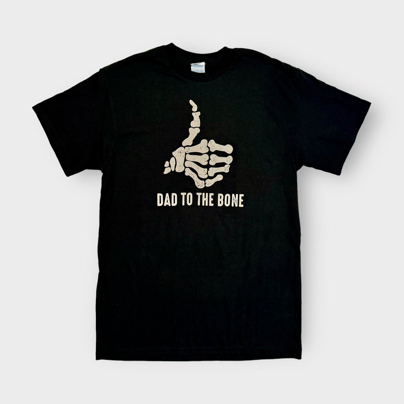 Dad to the Bone Crew Neck T-Shirt | S | Black | Pre-Shrunk | New -  | Buy at Parsimony Shoppes