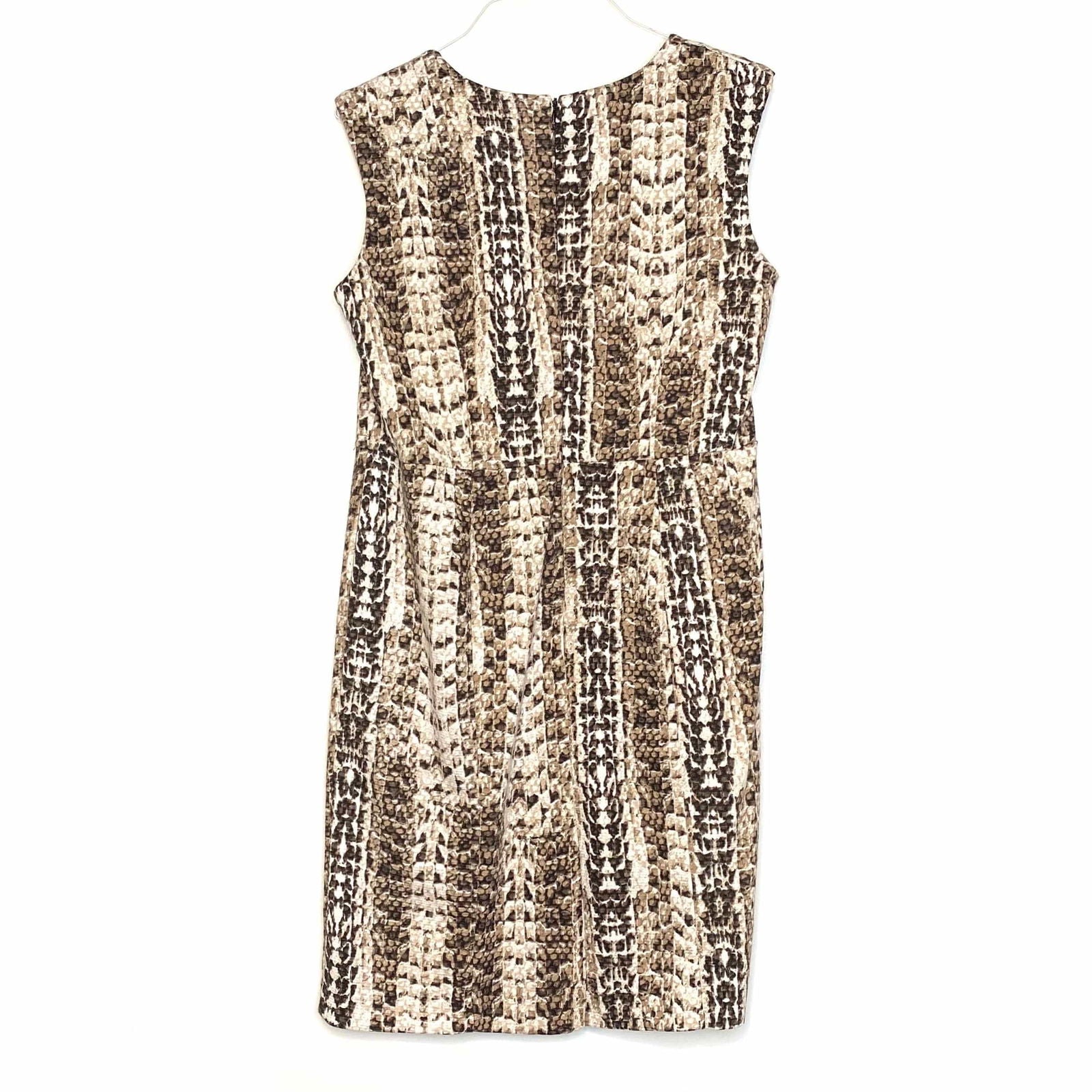 Dana Buchman Womens Size 14 Beige/Brown Dress Snake Print Knee Length Pre-Owned -  | Buy at Parsimony Shoppes