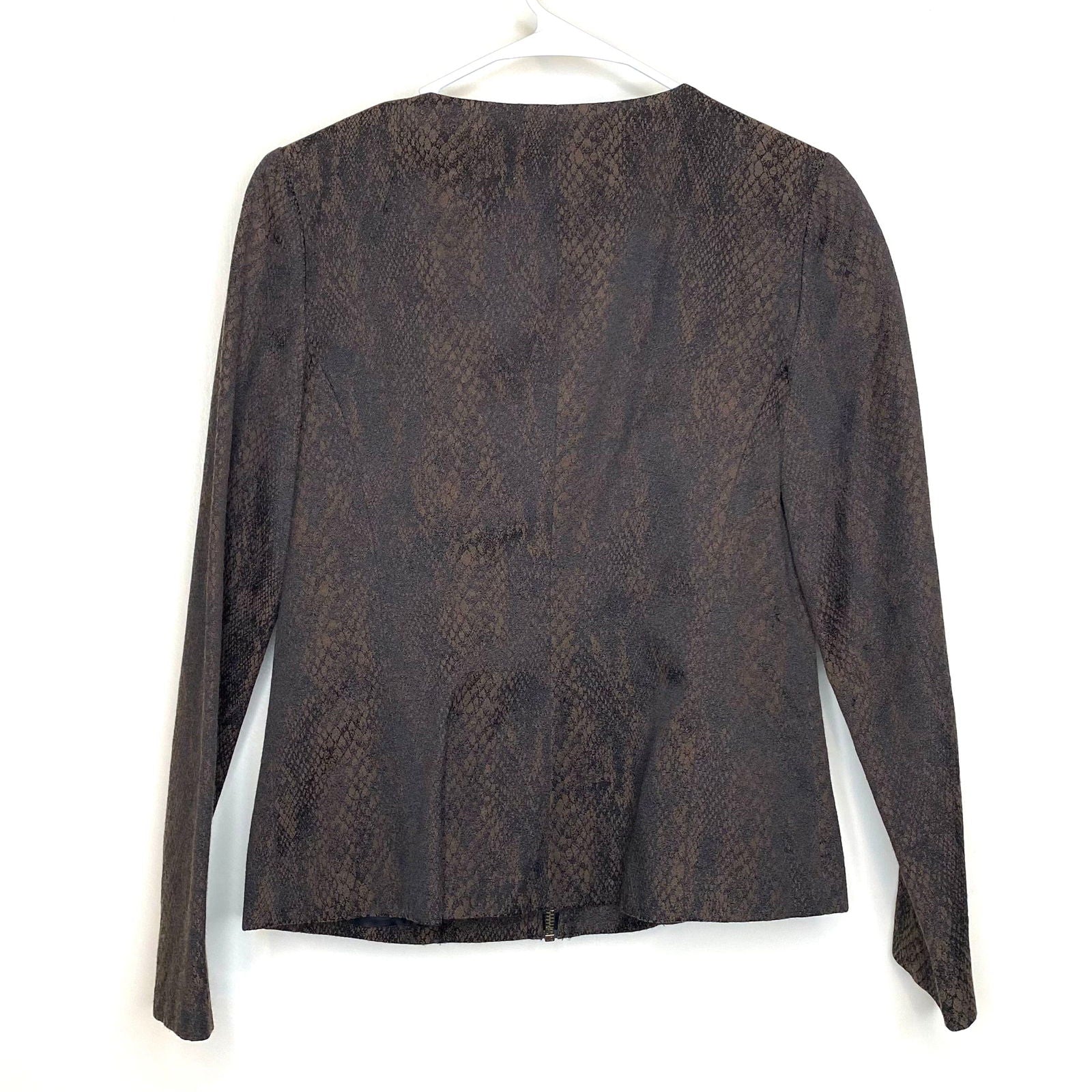 Dana Buchman Women s Animal Print Jacket Stylish Casual Outerwear Parsimony Shoppes