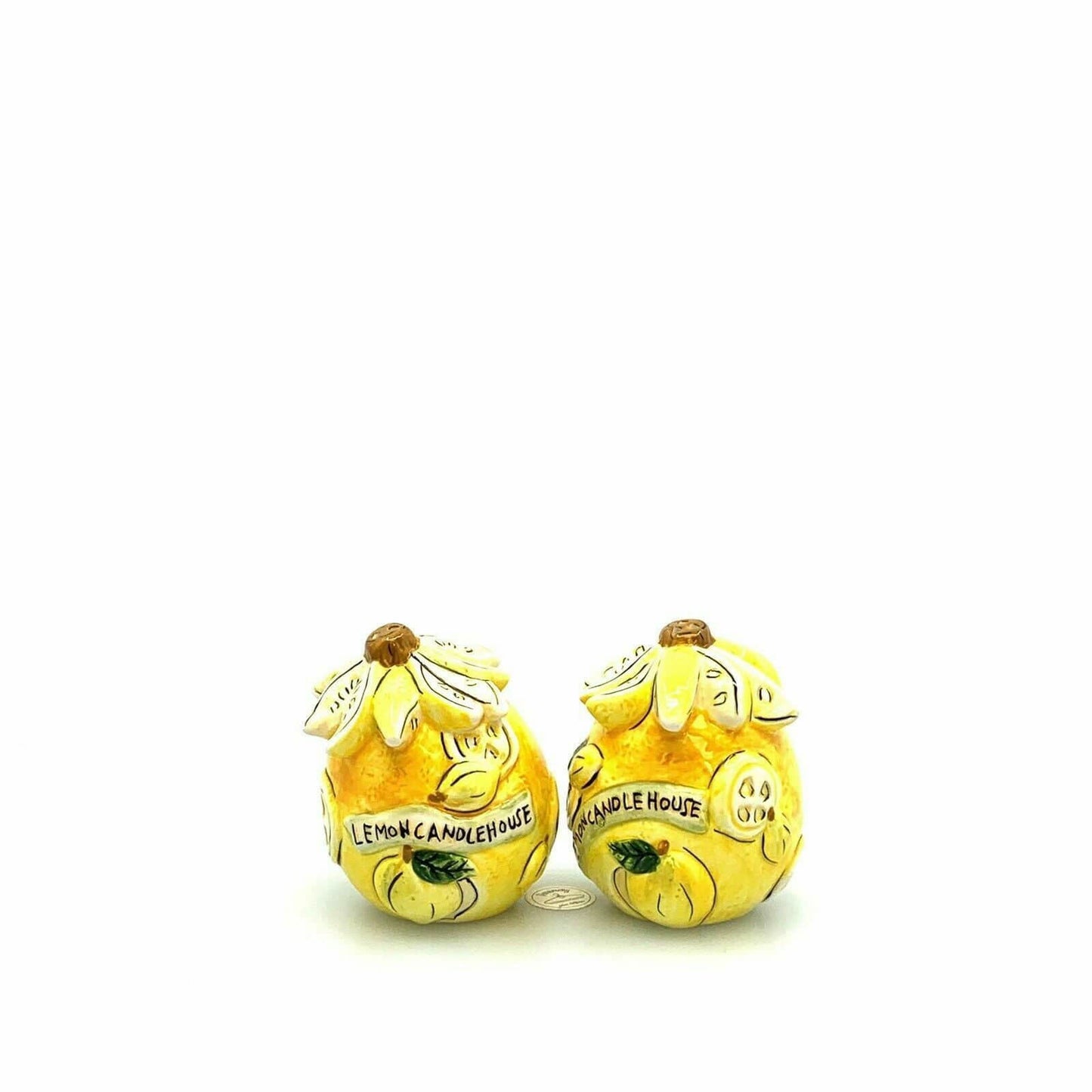 Dantes Design Group Lemon Candle House Salt Pepper Shakers Set Pair Ceramic -  | Buy at Parsimony Shoppes