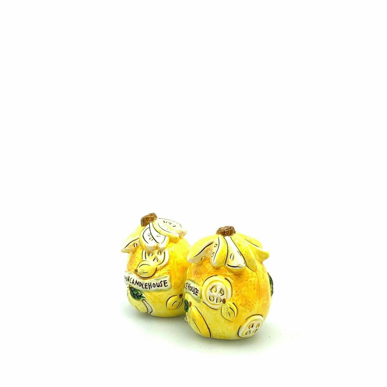 Dantes Design Group Lemon Candle House Salt Pepper Shakers Set Pair Ceramic -  | Buy at Parsimony Shoppes