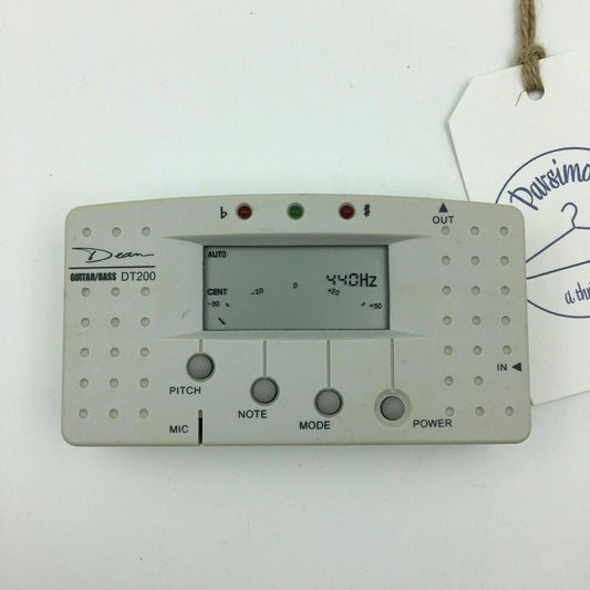 Dean DT200 Guitar Bass Electric Tuner TESTED: Works! 9V Battery Powered -  | Buy at Parsimony Shoppes