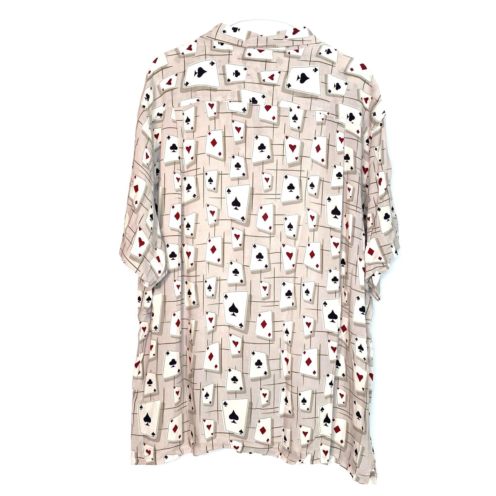 Denver Hayes Mens Playing Cards Lounge Club Shirt | Beige | Size XL | Pre-Owned -  | Buy at Parsimony Shoppes