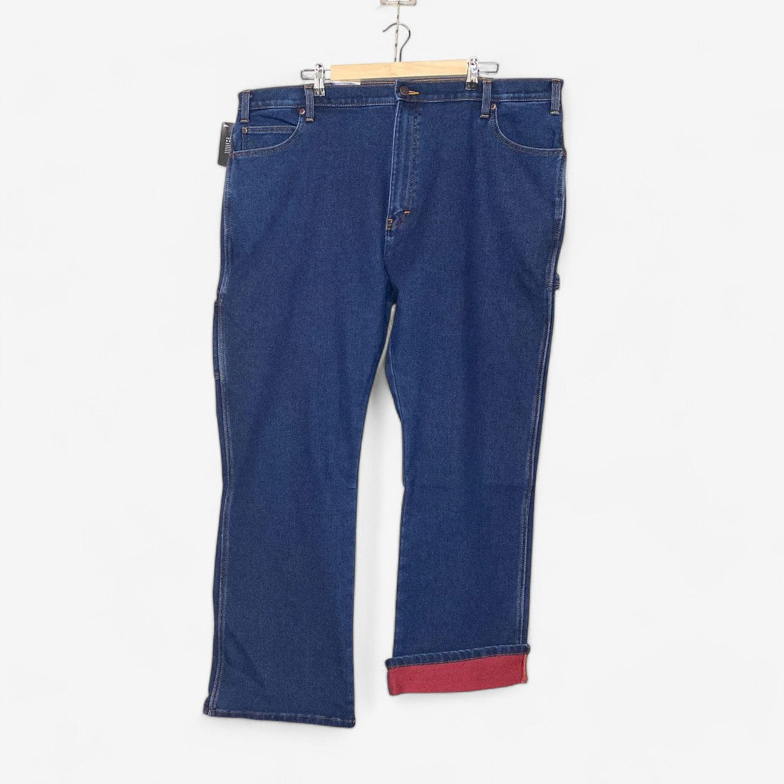 Dickies Men's Flannel-Lined Carpenter Jeans - Straight Leg - Size 42x32