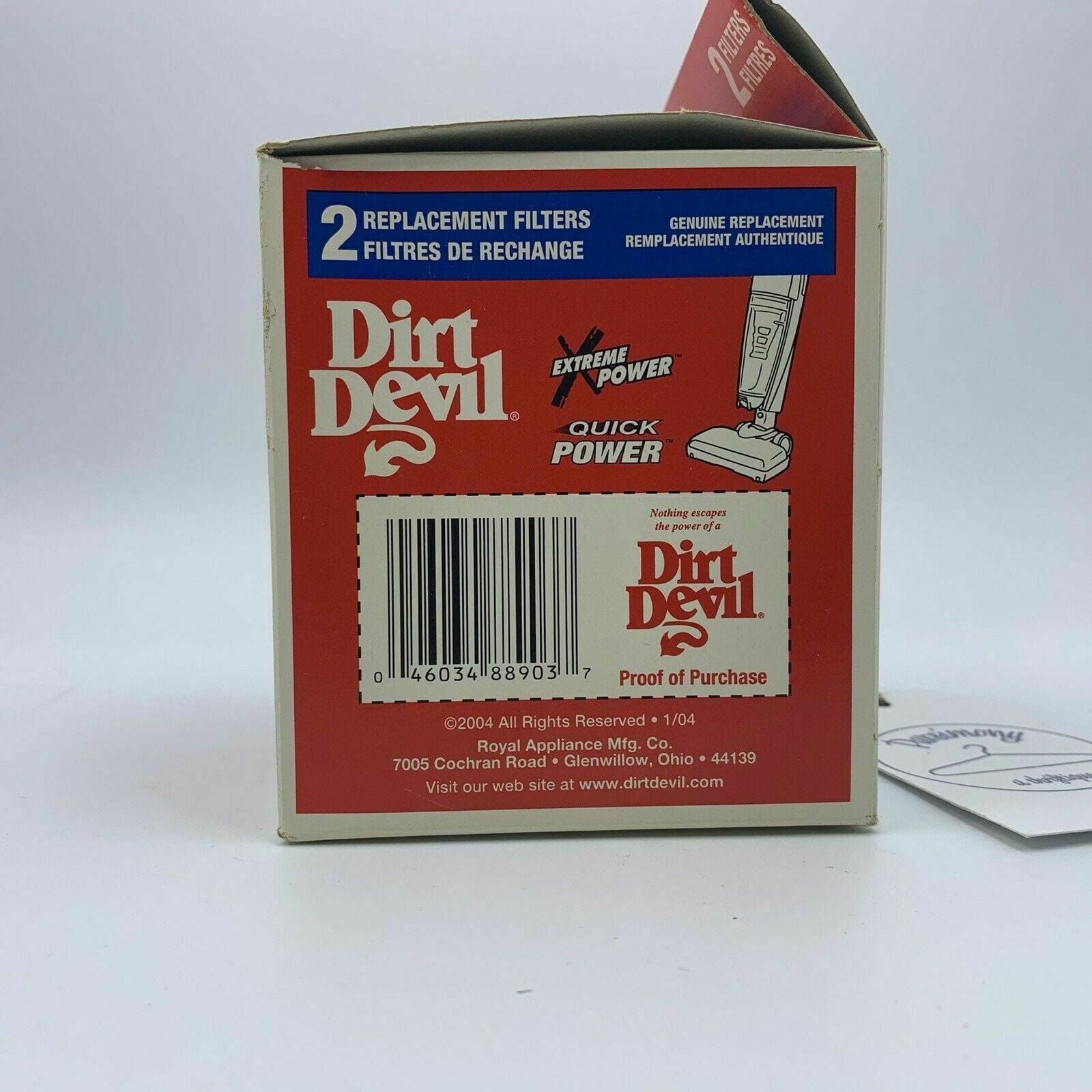 Dirt Devil Filters 0046034889037 For Extreme Power & Quick Stick Vacuum 2-Pack -  | Buy at Parsimony Shoppes