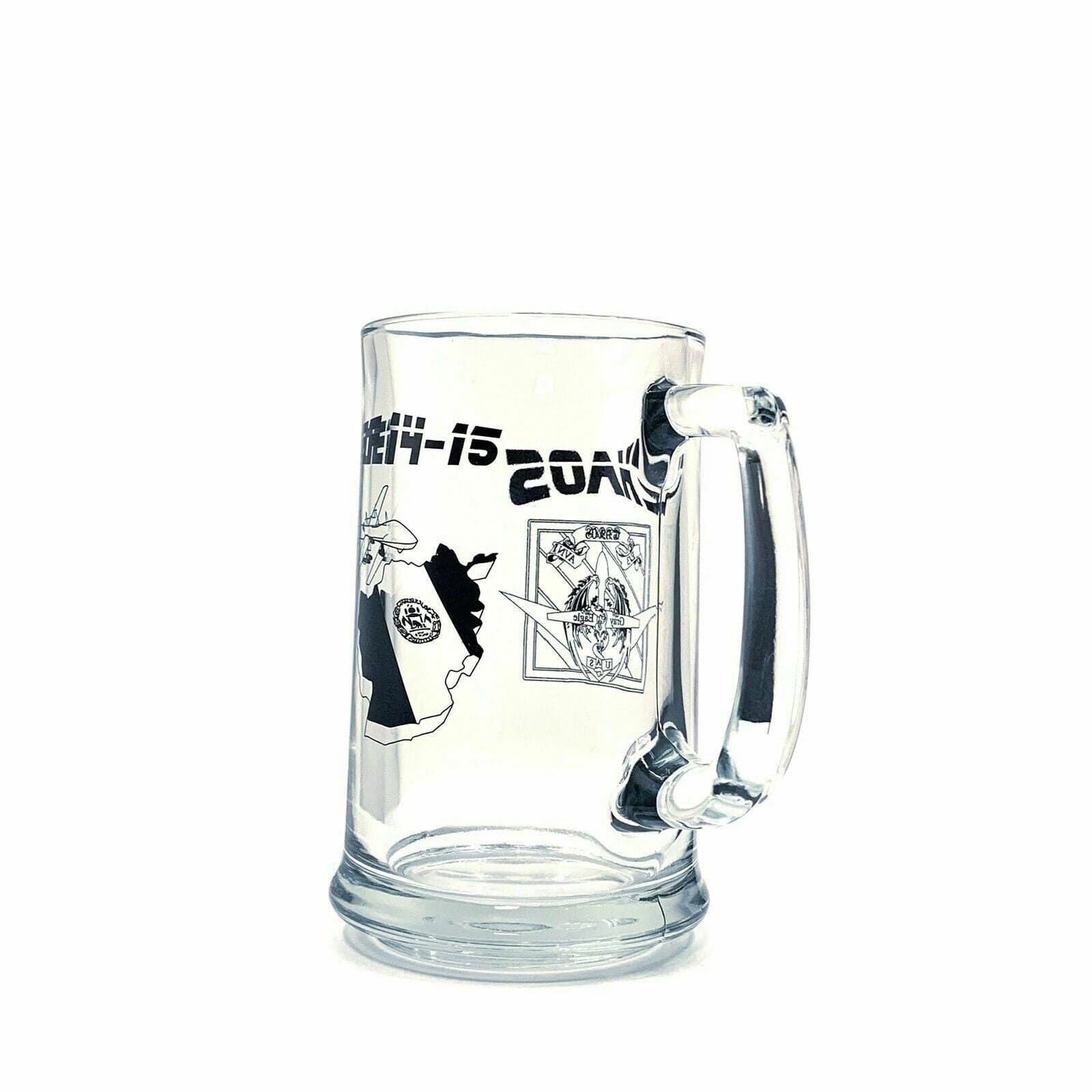 Distinguished Operation Enduring Freedom CHAOS Gray Eagle OEF 14-15 Clear Glass Mug -  | Buy at Parsimony Shoppes