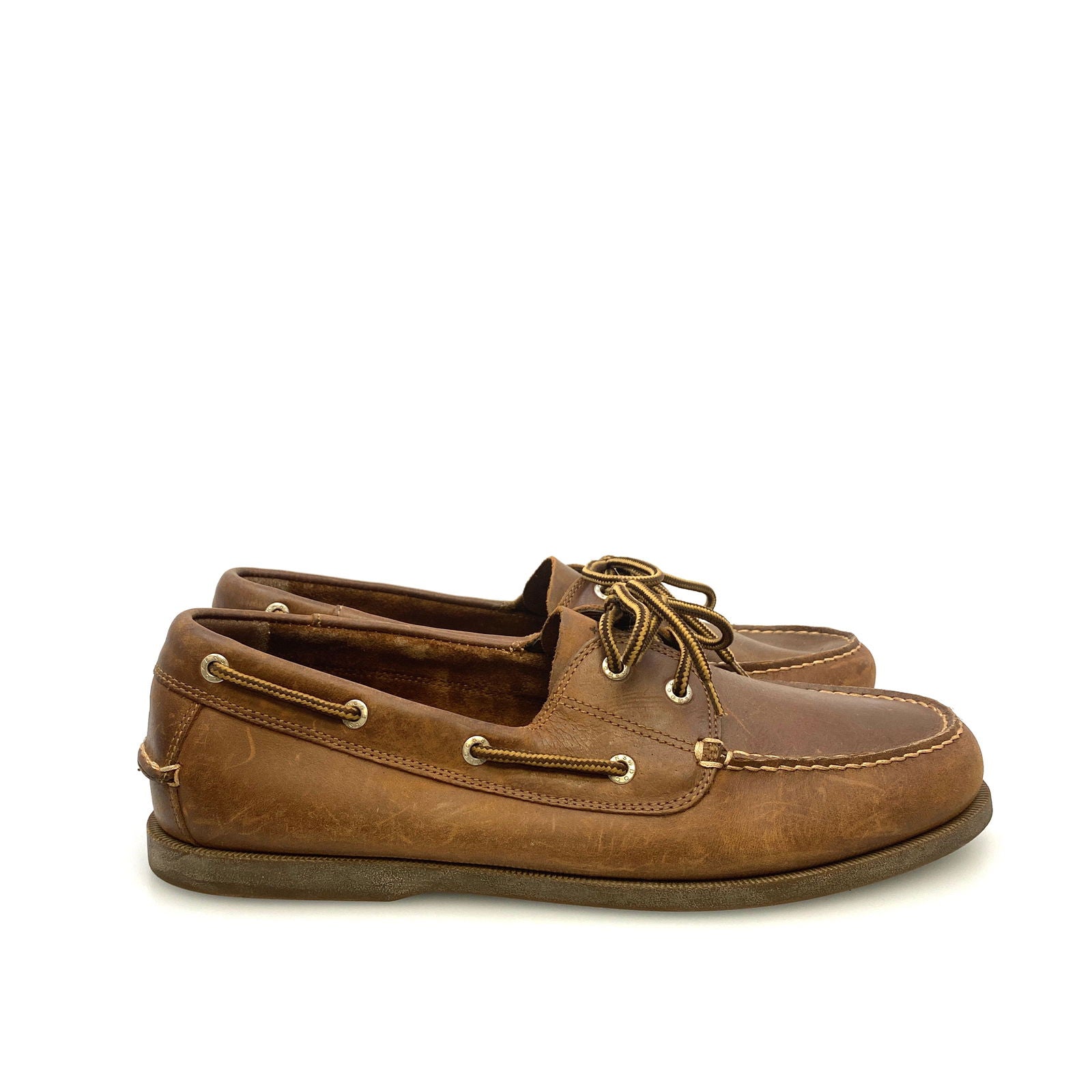 Dockers Mens Size 13m Brown Leather Castaway Lace-Up Boat Shoes -  | Buy at Parsimony Shoppes