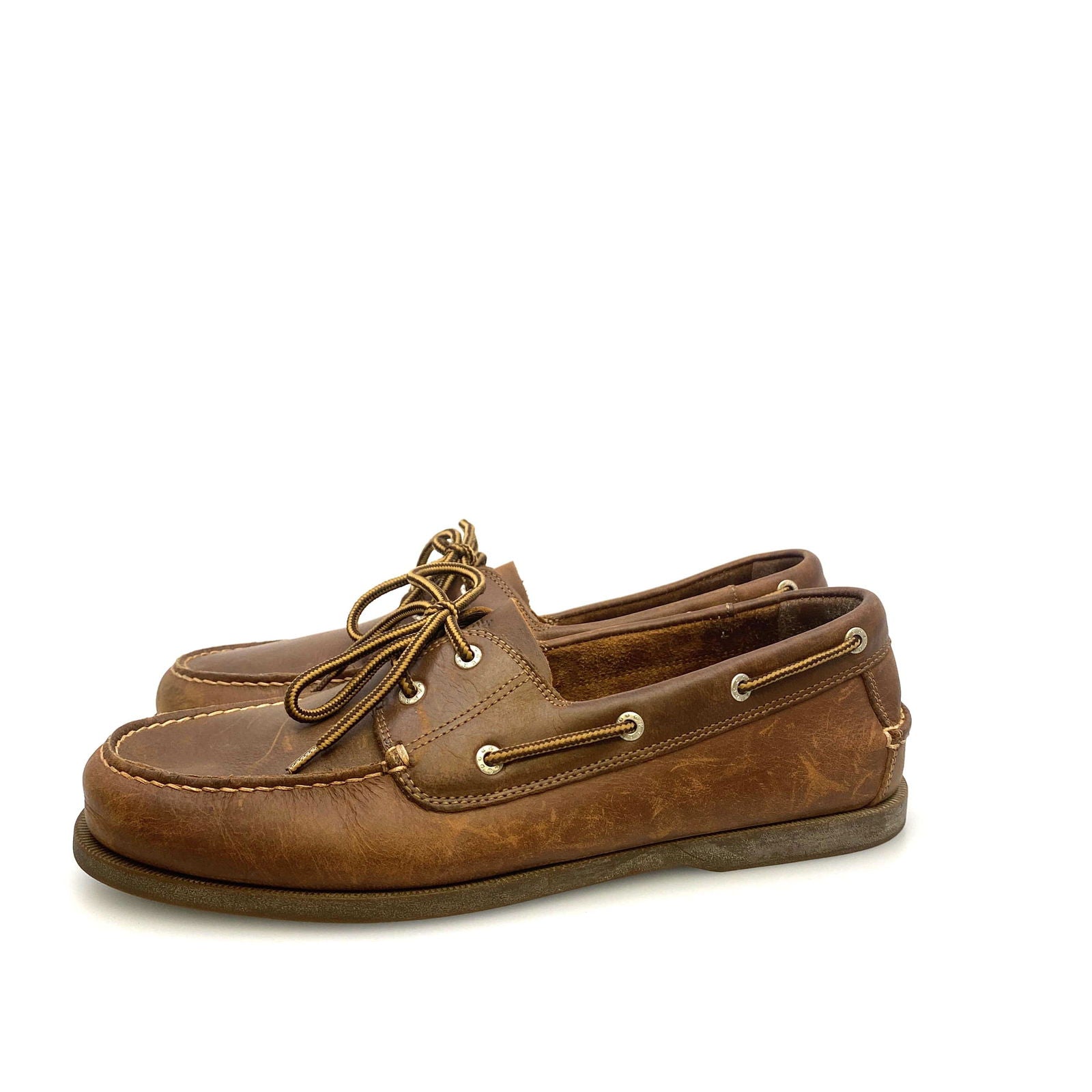 Dockers Mens Size 13m Brown Leather Castaway Lace-Up Boat Shoes -  | Buy at Parsimony Shoppes