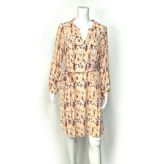 Dolan Left Coast Collection | Anthropologie Midi Dress Roll Tab Sleeve | Color: Pink | Size: Small | Pre-Owned -  | Buy at Parsimony Shoppes