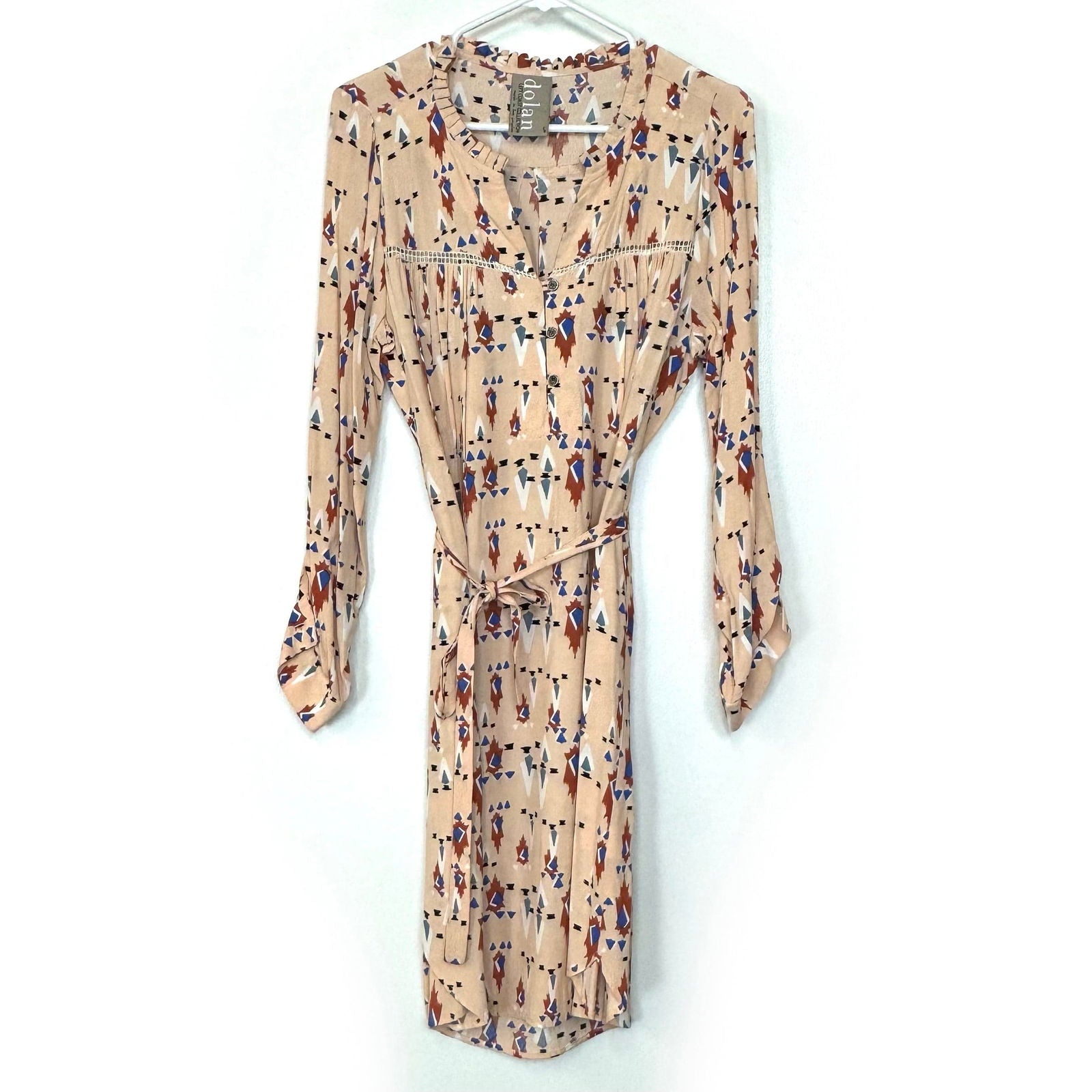 Dolan Left Coast Collection Anthropologie Midi Dress Roll Tab Sleeve Parsimony Shoppes