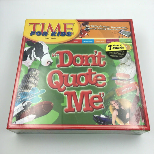 Dont Quote Me TIME FOR KIDS EDITION 2007 NIB -  | Buy at Parsimony Shoppes