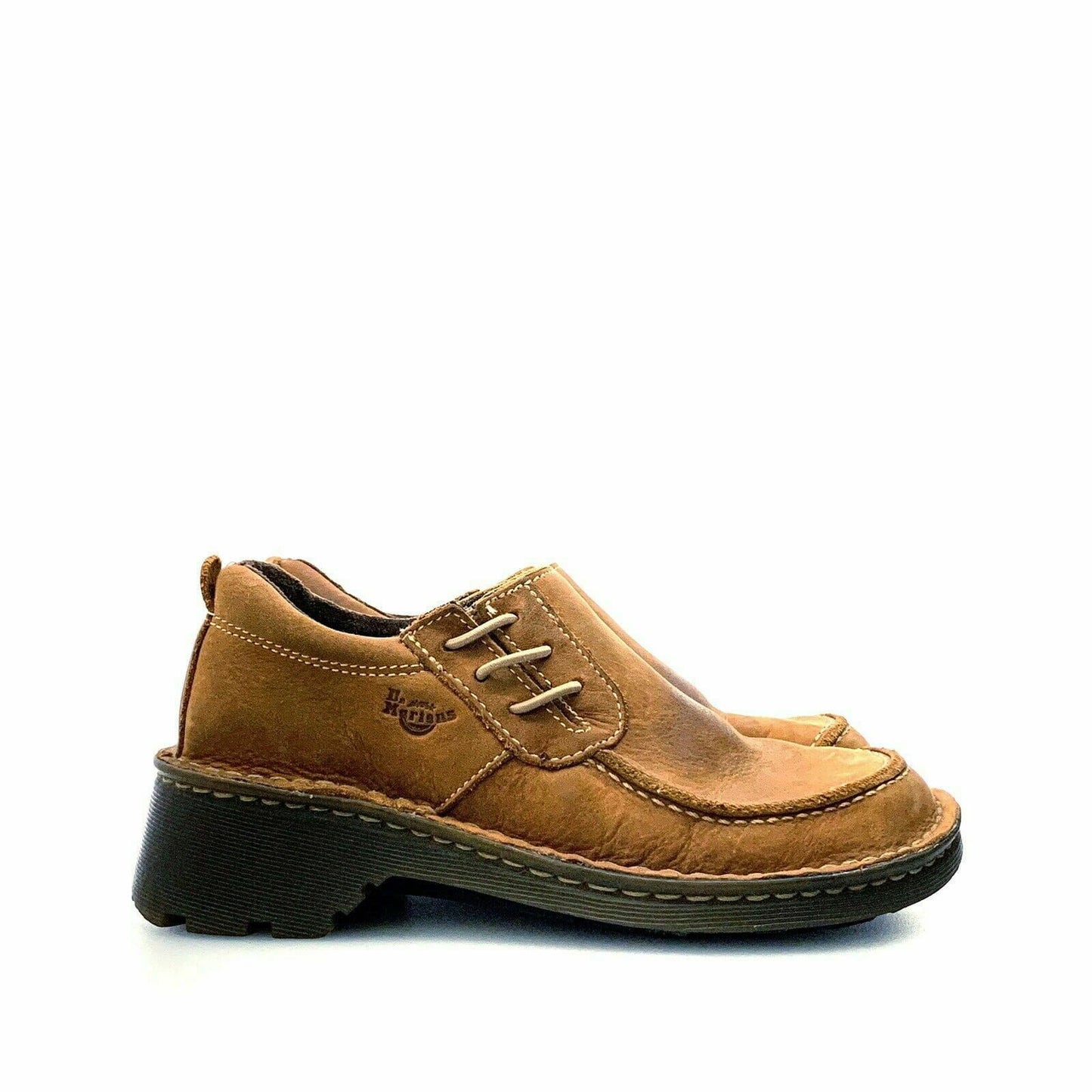 Dr. Martens Womens Size 7 Brown Shoes Suede Slip On Stitching Detail 2818 -  | Buy at Parsimony Shoppes