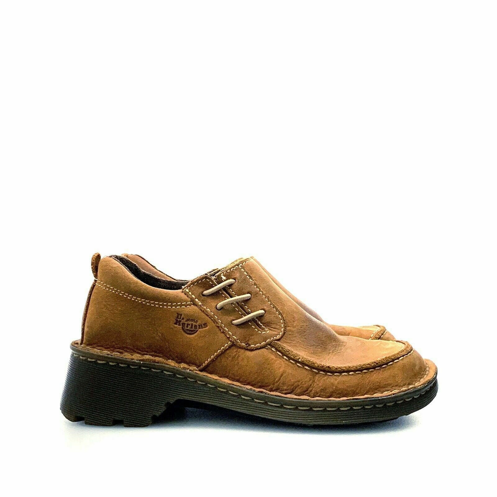 Dr. Martens Womens Size 7 Brown Shoes Suede Slip On Stitching Detail 2818 -  | Buy at Parsimony Shoppes