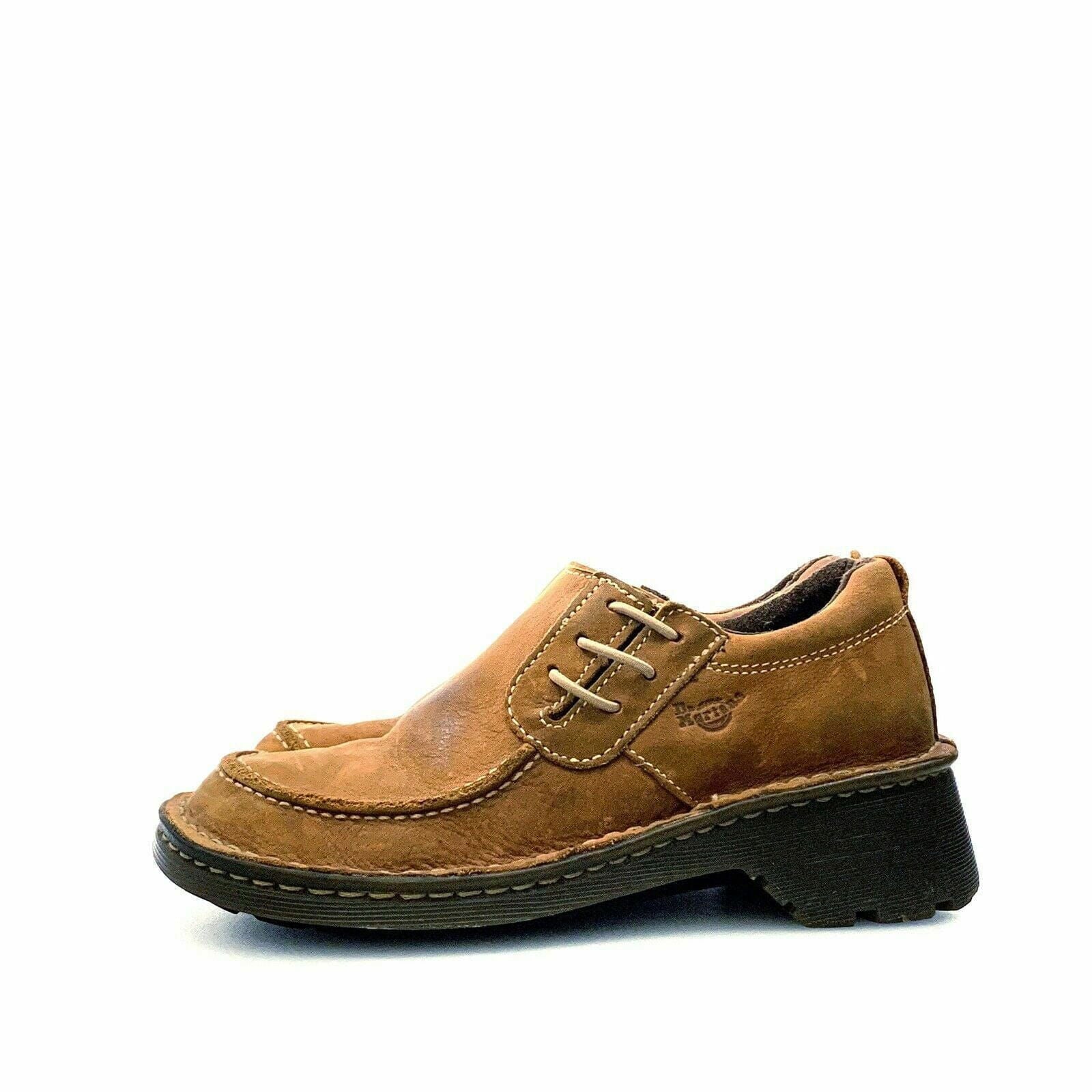 Dr. Martens Womens Size 7 Brown Shoes Suede Slip On Stitching Detail 2818 -  | Buy at Parsimony Shoppes
