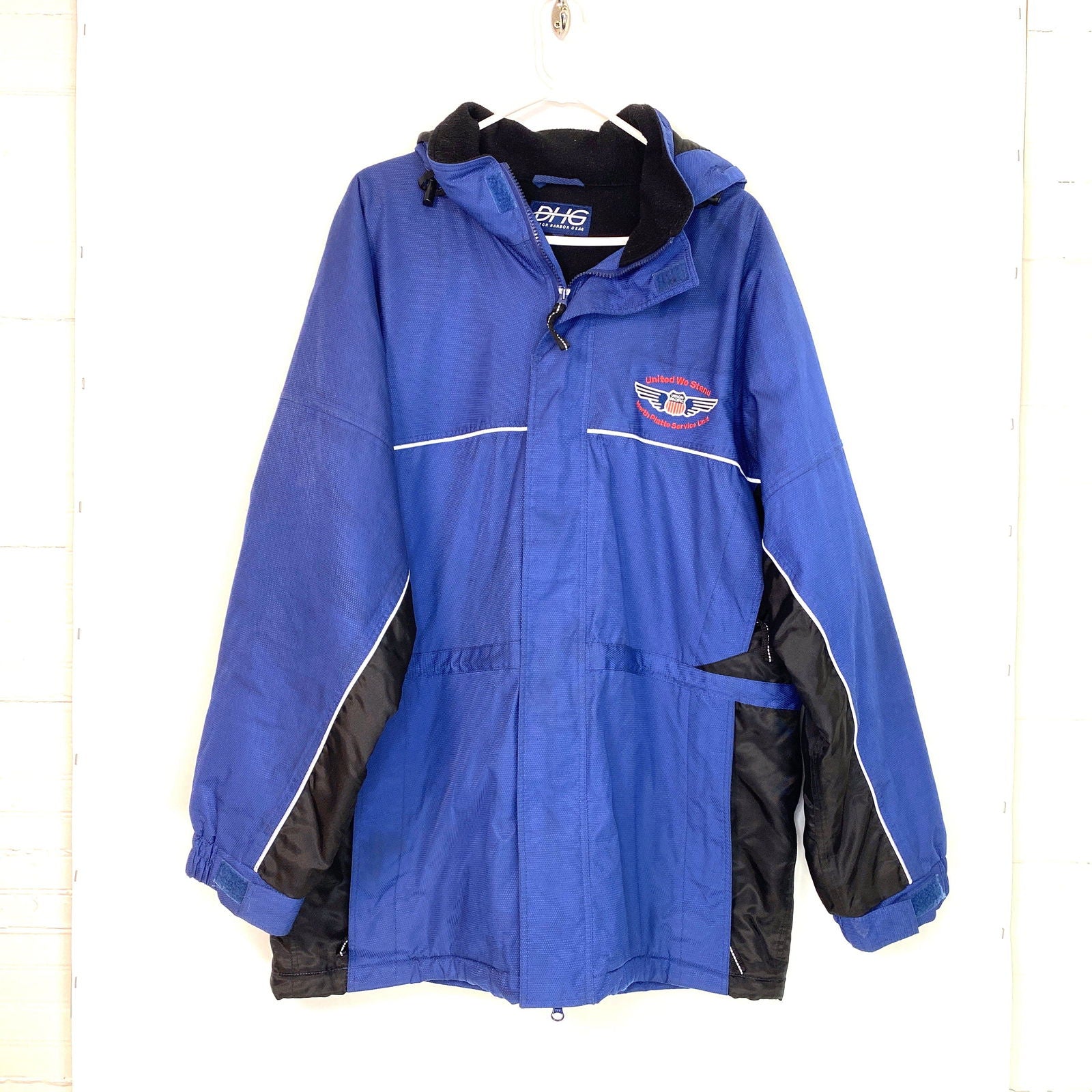 Dutch Harbor Gear Mens Size XL Blue All-Weather Coat Jacket Union Pacific -  | Buy at Parsimony Shoppes