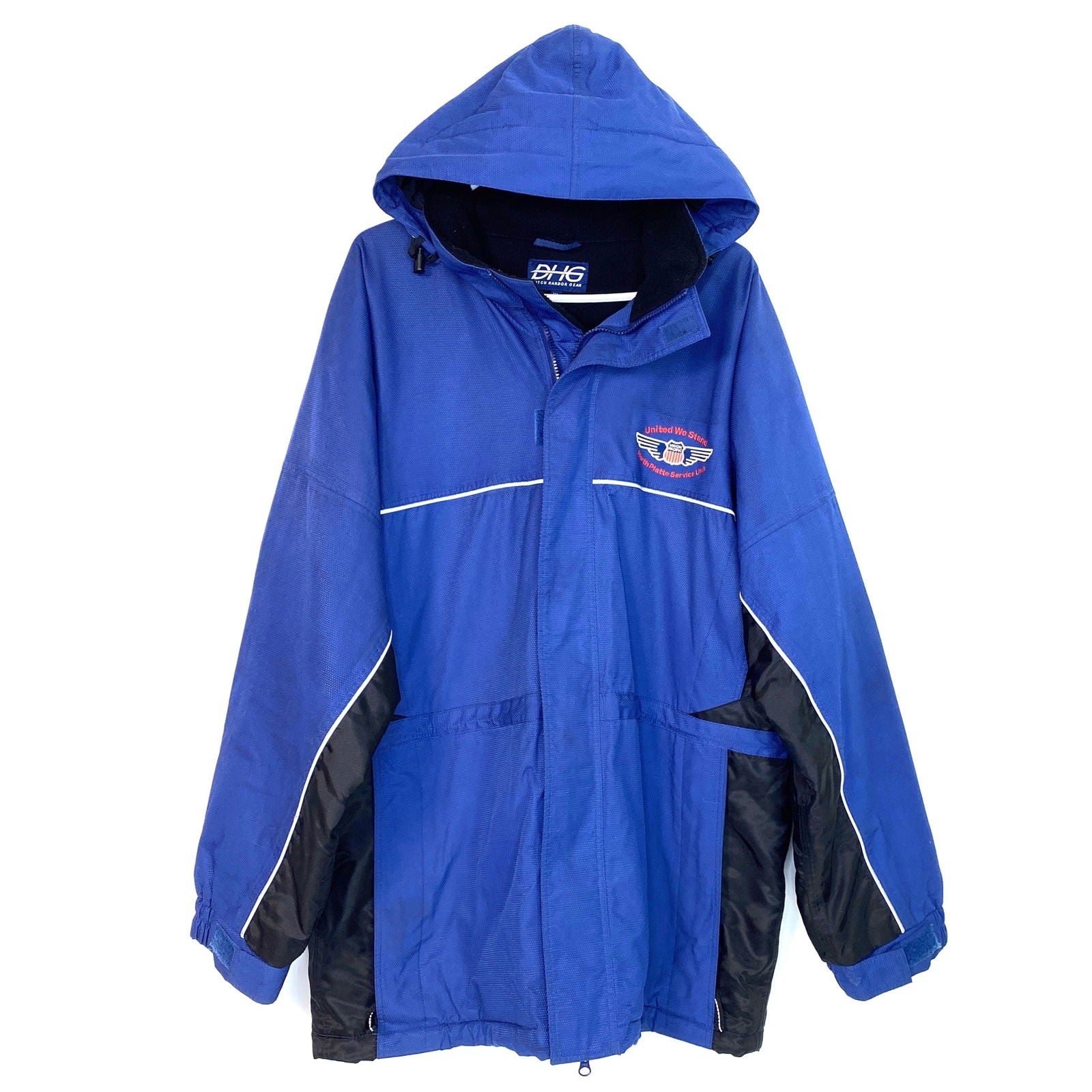 Dutch Harbor Gear Mens Size XL Blue All-Weather Coat Jacket Union Pacific -  | Buy at Parsimony Shoppes