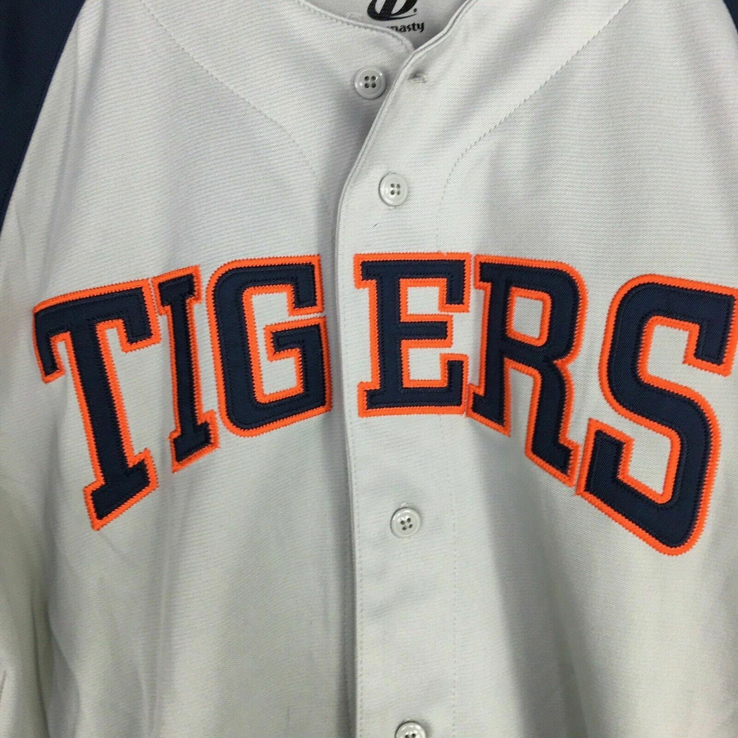 Dynasty Mens Size L Gray Blue Orange Baseball Jersey Shirt MLB Detroit Tigers S/s -  | Buy at Parsimony Shoppes
