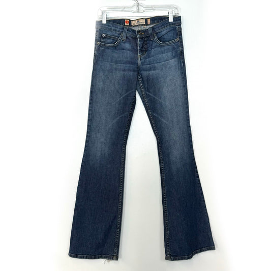 Juicy Couture Women's Wide Leg Denim Jeans - Vintage Blue, Size 27 - Perfect for Casual Wear