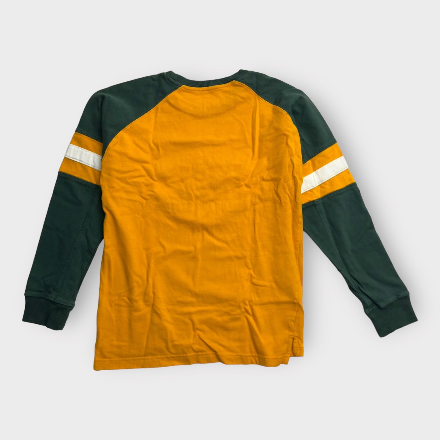 CSU Rams L/s T-Shirt | M (38/40) | Green/Yellow Logo | Colorblock | EUC