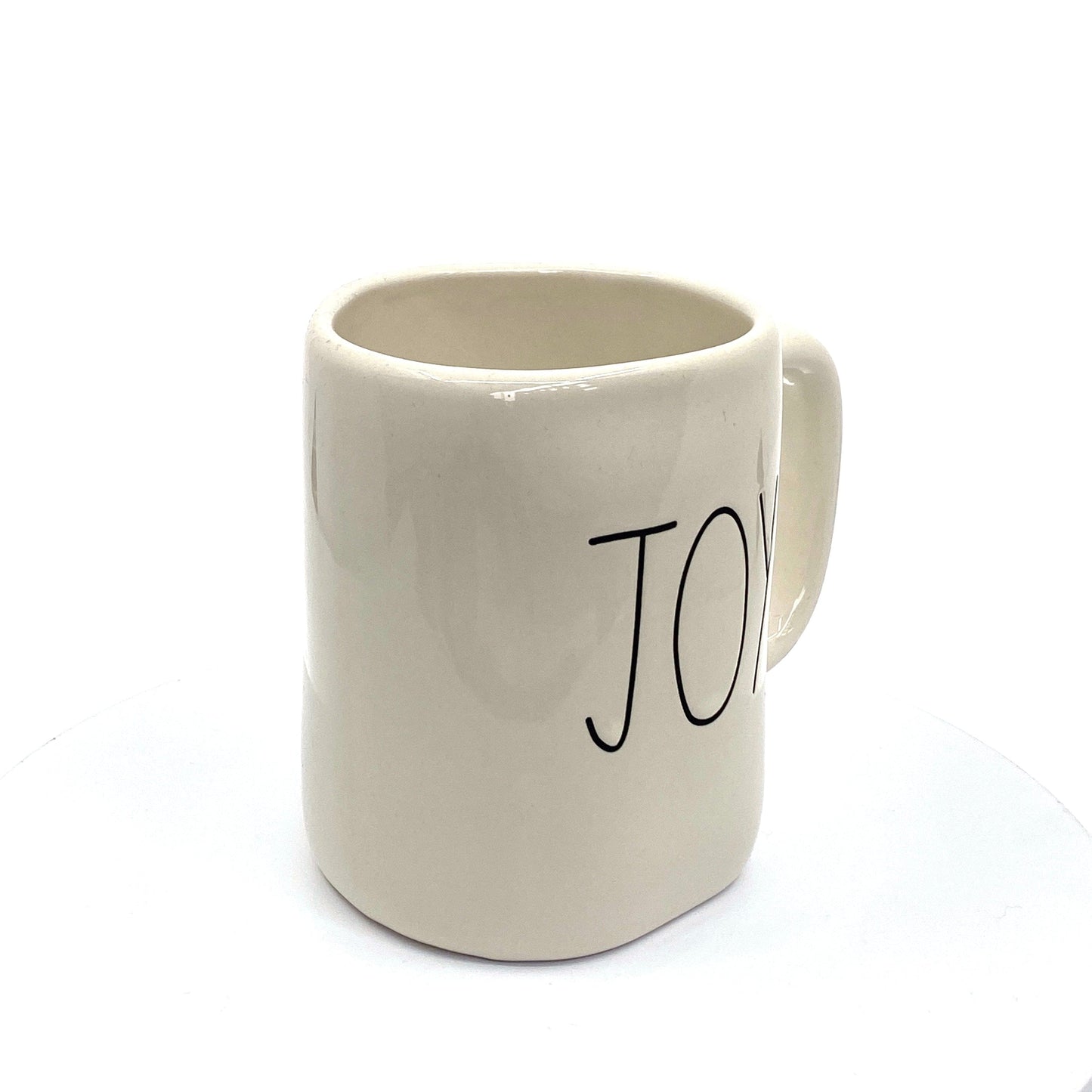 Rae Dunn Artisan Collection ‘JOY’ Large Letter White Coffee Cup Mug By Magenta