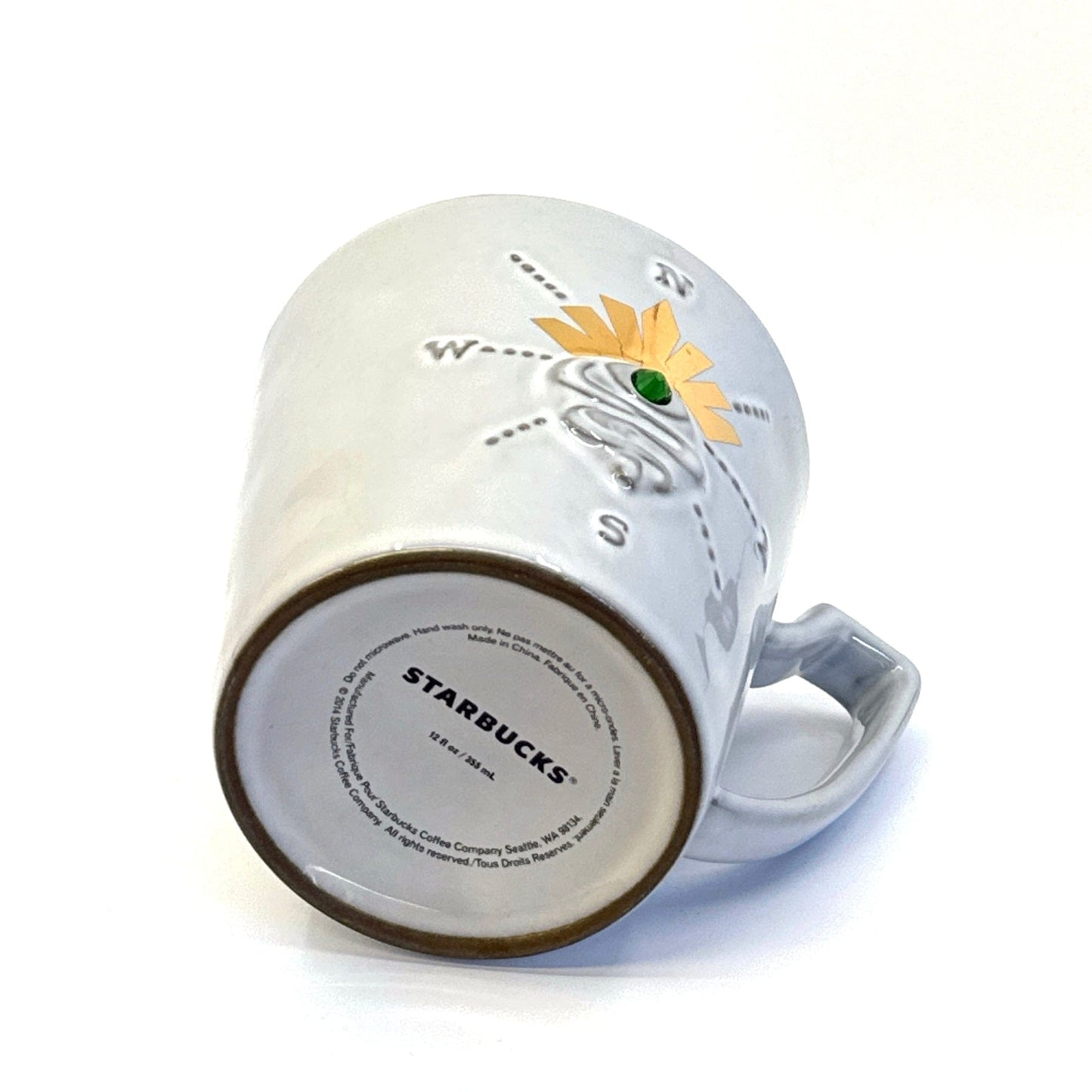 Starbucks | 2014 Anniversary ‘Sirens Eye’ Ceramic Coffee Mug | Color: Light Gray | Size: 12 fl oz