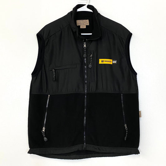 Colorado Timberline Mens Size L Black ‘Wagner’ Fleece Zip Up Vest Pre-Owned