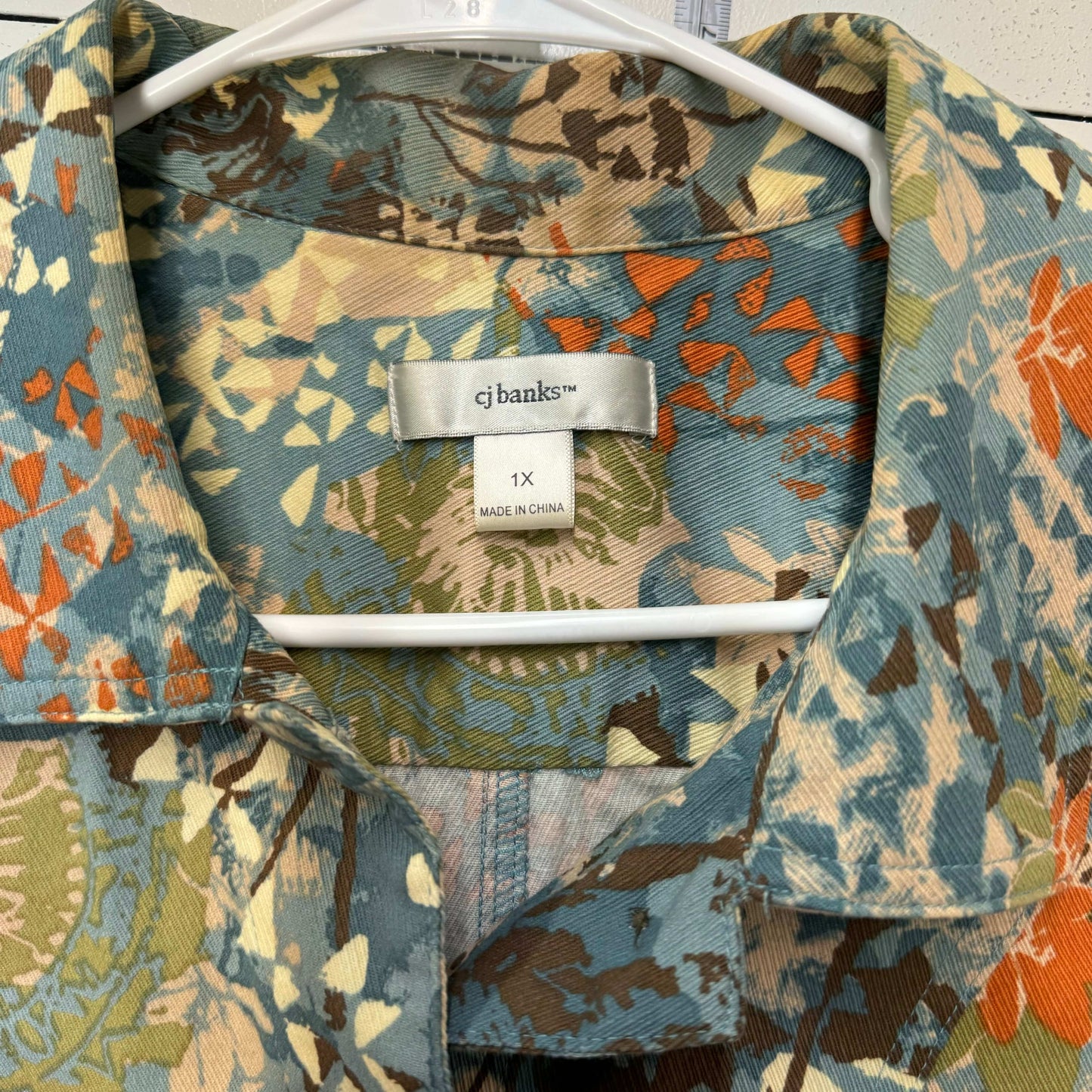 CJ Banks | Womens Casual Button-Up Jacket | Color: Multicolor | Size: 1X