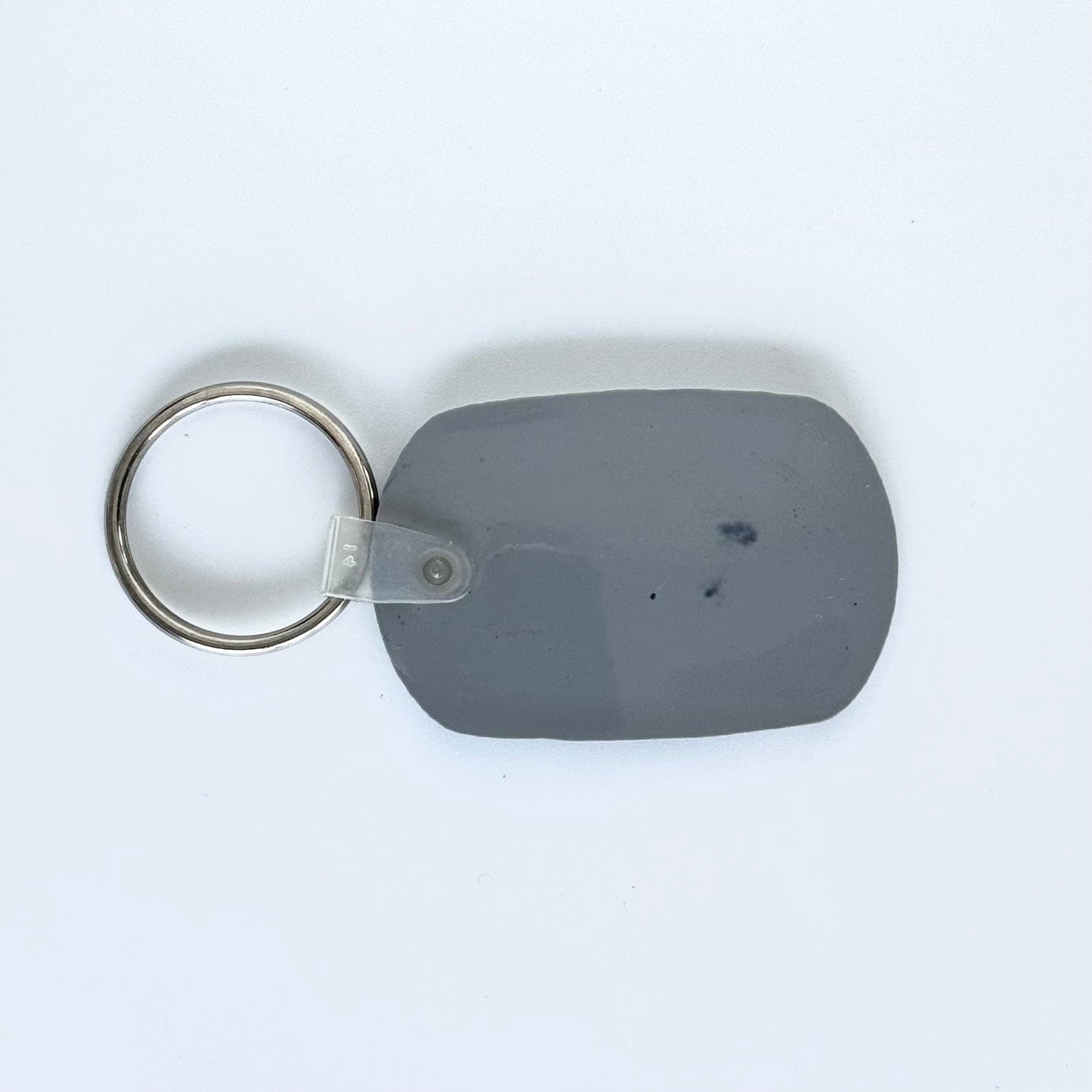 Vintage ‘Ertley MotorWorld - Wilkes-Barre, PA’ Keychain Key Ring Gray Rubber Ova