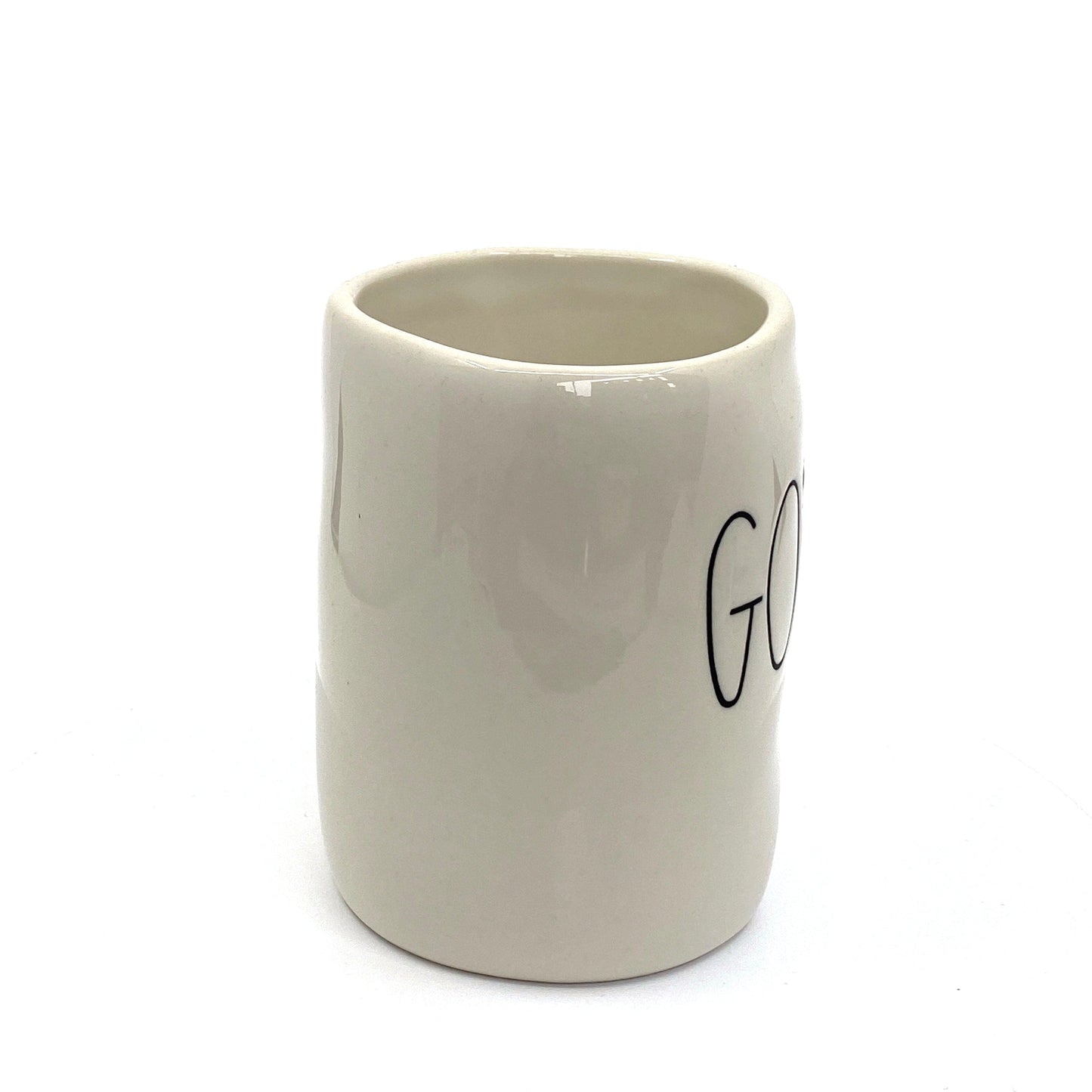 Rae Dunn Artisan Collection ‘GOBBLE’ Large Letter White Coffee Cup Mug By Magenta