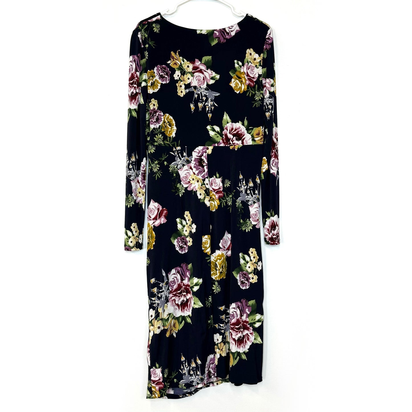 Long Tall Sally | Womens L/s Floral Dress | Color: Navy Blue | Size: 12 | Pre-Owned