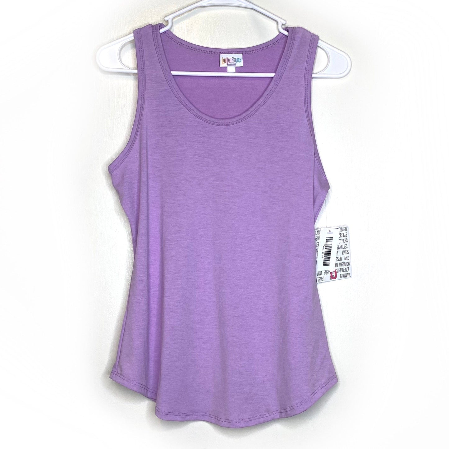 LuLaRoe Womens Size S Lilac Purple Tank Top Shirt Sleeveless NWT