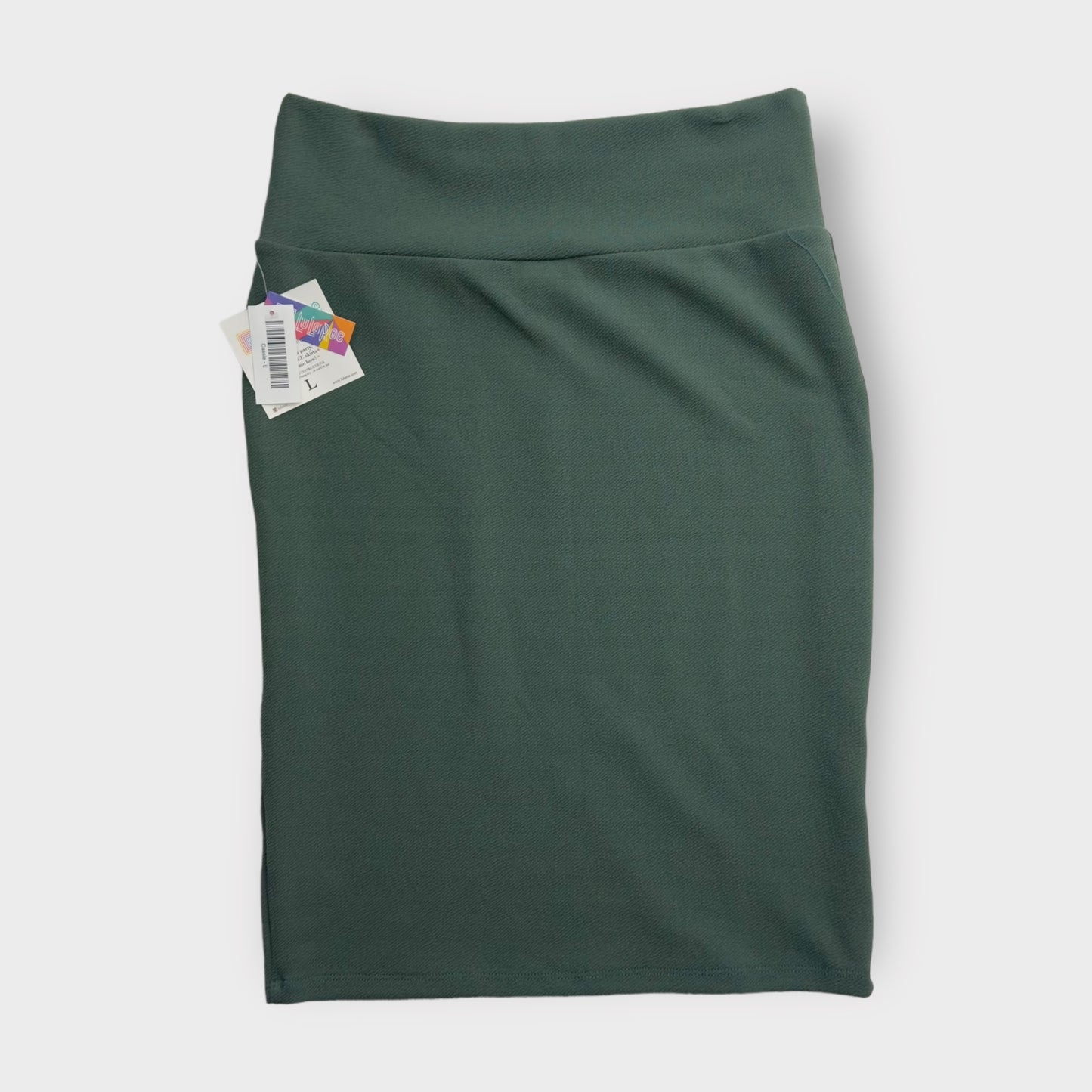 LuLaRoe Cassie Pencil Skirt | L (14-16) |  Sage Green Solid | NWT