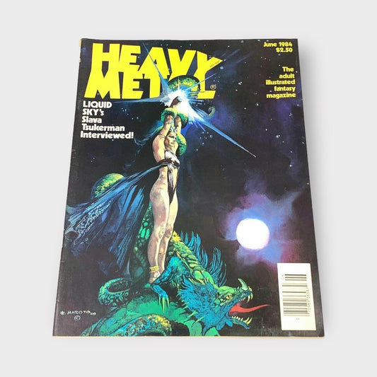 HEAVY METAL Adult Illustrated Fantasy Erotic Magazine | Vintage | GUC | June 1984